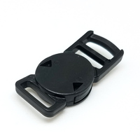 Boucle de sécurité réglable en plastique, accessoire de remplacement pour collier, harnais, laisse pour chien et chat, logo personnalisé disponible