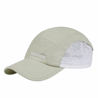 Oem Odm Premium Kwaliteit Baseball Caps Waterdichte Gebogen Rand Cap Met Ademend Gat Handborduurlogo Voor Zomersport
