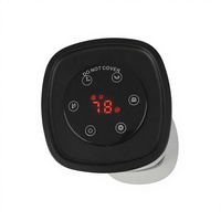 KONWIN Radiateur Tour Électrique Portable Autonome PTC avec Effet Flamme, Télécommande, en Plastique, 2000W, Chauffage d'Espace