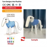 Peluche chat Frankenstein violette sur mesure avec rembourrage en coton PP, cadeau d'anniversaire, faible MOQ, animal en peluche