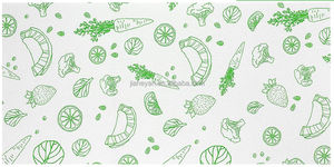 Liner kulkas untuk rak, lemari es anti selip, penyerap air kulkas, motif buah sayuran, untuk rak kaca, Laci dapur - Product Image 4