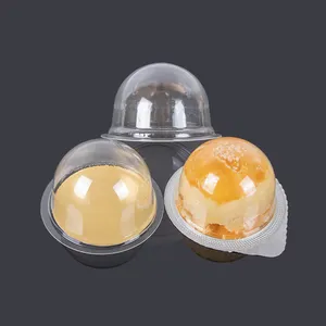 Hengmaster Hộp Bánh Cupcake Mini Bằng Nhựa Trong Suốt Hộp Đựng Bánh Muffin Vòm Tráng Miệng