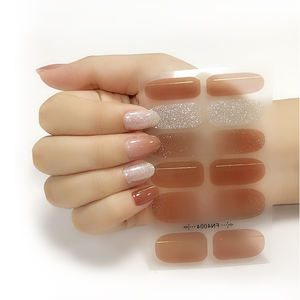Suministro personalizado al por mayor, envolturas de <span class=keywords><strong>uñas</strong></span> con purpurina dorada metálica 3D, accesorio de plástico, pegatinas para decoración de <span class=keywords><strong>uñas</strong></span> de Gel, calcomanías, diseño colorido - Product Image 5