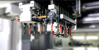 Ligne de perçage et d'alésage CNC six faces combinée à table articulée, haute précision, pour le perçage de meubles sur mesure