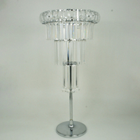 Lustres de table de luxe, centres de table en acrylique, centres de table à bougies pour la décoration de table de mariage et les centres de table