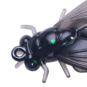 Kit de Moscas de <span class=keywords><strong>Pesca</strong></span> con <span class=keywords><strong>Mosca</strong></span>, Señuelos de <span class=keywords><strong>Pesca</strong></span> con <span class=keywords><strong>Mosca</strong></span> de Goma, de Plástico Blando Realista, Anzuelos de Púas para Lubina, Trucha y Salmón, 15 Unidades - Product Image 3