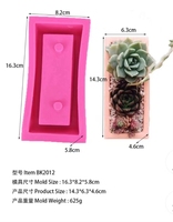 BK2012-14 nouveau moule en Silicone clair béton ciment Pot de fleur 'je t'aime série IOU' planteur décoration de la maison suspendu utilisation au sol