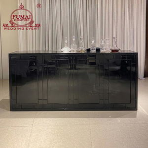 Muebles de metal Playa al aire libre Marco inoxidable Mostrador de Bar de boda blanco - Product Image 6