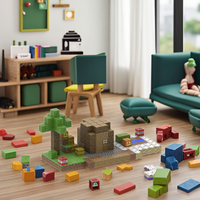 Briques de construction en plastique 3D innovantes de 2,0 cm, ensemble de puzzles magnétiques personnalisés, jouet éducatif multicolore certifié CE pour