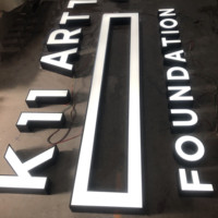 Letrero Acrílico LED 3D Personalizado para Mochila, Letreros Comerciales y de Negocios para Exteriores, Tiendas y Hoteles