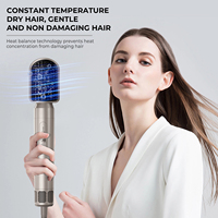 Vente en gros d'usine OEM ODM : Styler capillaire en céramique 7 en 1, 110 000 tr/min, 1400W, brosse sèche-cheveux avec cordon rotatif à 360° pour salon, 110V/220V