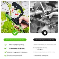 Nouvelle machine agricole de ligature en acier inoxydable, modèle BT00918, très vendue à l'international, avec 6 sangles et 1 boîte de clous, pour tomates et jardinage