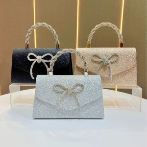 High-end Polyester Clutch <b>Bag</b> With <b>Sequin</b> Bow Design Magnetic Buckle Closure European-American Style Tanjing - Product Image 4