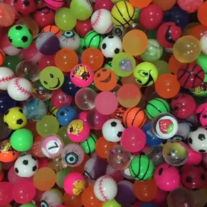 Wholesale ball 16 years old-2021 Hot Sale 25mm Rubber Mixture 30% basic ball and 70% colorful ball jump ball For Vending Machine