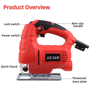 Sierra Eléctrica Multifuncional Portátil de Velocidad Variable, Sierra <span class=keywords><strong>para</strong></span> Cortar <span class=keywords><strong>Madera</strong></span>, Sierra <span class=keywords><strong>Manual</strong></span> <span class=keywords><strong>para</strong></span> Cortes Curvos, <span class=keywords><strong>para</strong></span> Uso Doméstico - Product Image 4