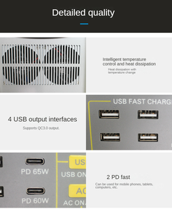 OEM prix d'usine bon marché compresseur d'air UE meilleure centrale électrique portable 1000w générateur solaire 100w 200w 3 - Product Image 4