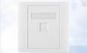 Porta singola Cat5e Cat6 Utp 86 <span class=keywords><strong>tipo</strong></span> piastra frontale di rete piastra a parete 1 porta 86 Rj45 pannello presa - Product Image 5