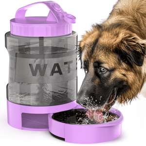 Portable <b>Dog</b> Water <b>Bottle</b> with Built-in Bowl Large Capacity Foldable Travel Bowl for <b>Dogs</b> and Cats - Product Image 5