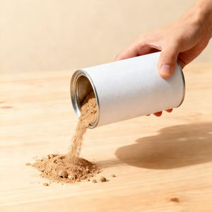 Cylindre en papier de qualité alimentaire personnalisé avec couvercle hermétique à décoller |   Emballage recyclable pour poudre de protéines de sucre, café et aliments secs - Product Image 2