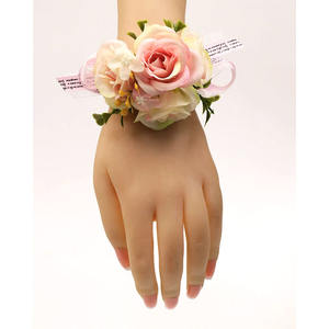 Moda chica dama de honor seda artificial boda muñeca ramillete fiesta graduación mano flores para niñas dama de honor novia caliente - Product Image 4