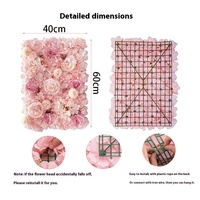 Dinding Bunga Mawar Sutra Buatan Tangan, Peony, Hydrangea untuk Latar Belakang Pernikahan, Natal, Wisuda, Halloween, dan Kembali ke Sekolah