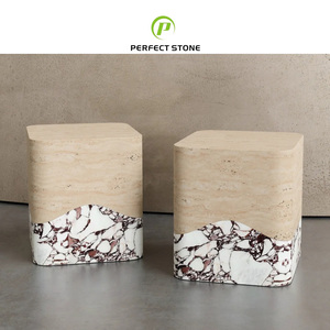 โต๊ะข้างเตียงหินอ่อนระดับไฮเอนด์ทนทานทันสมัยสำหรับโครงการโรงแรม - Product Image 2