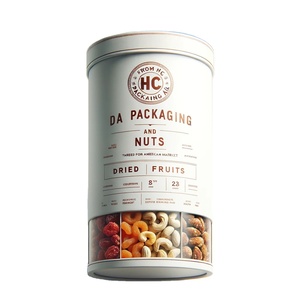 Recyclable personnaliser trois cylindres différents boîte de barre de chocolat écrou boîte de fruits secs <span class=keywords><strong>tube</strong></span> de papier boîte-cadeau - Product Image 1