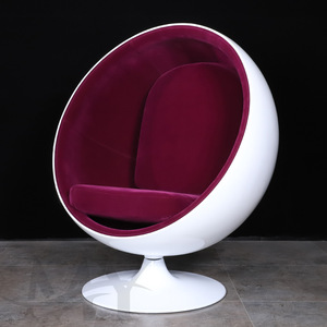 Cómoda <span class=keywords><strong>Silla</strong></span> de Salón con Forma de Globo Terráqueo Nórdica, <span class=keywords><strong>Silla</strong></span> de Fibra de Vidrio para Sala de Estar - Product Image 2