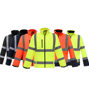 Người đàn ông của an ninh an toàn áo khoác với khả năng hiển thị cao phản quang sọc zip đóng cửa bảo hộ lao động tùy chỉnh logo hỗ trợ làm việc đồng phục - Product Image 5