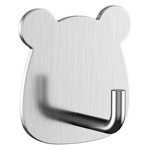 Novelty Adhesive <b>Hook</b> Bear Shape <b>Wall</b> Mounted Removable <b>For</b> Kitchen Bathroom Towel Rack - Product Image 1