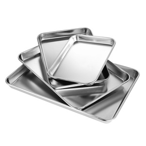 Plats à pâtisserie en acier inoxydable 304 de qualité alimentaire, plateaux plats pour biscuits, pour restaurant, hôtel, cuisine, qualité de restaurant, cuisine, nourriture - Product Image 3