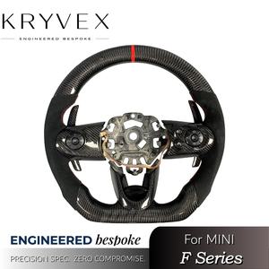 Volante de Fibra de Carbono Personalizado Kryvex para <span class=keywords><strong>Mini</strong></span> F54 F55 F56 F57 F60 JCW John Cooper Works Cooper S Hardtop Clubman <span class=keywords><strong>Countryman</strong></span> - Product Image 2
