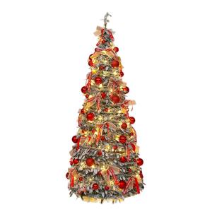 Árbol <span class=keywords><strong>de</strong></span> <span class=keywords><strong>Navidad</strong></span> Portátil Premium <span class=keywords><strong>de</strong></span> 1.5-2.1m con Luces LED Cálidas para Decoración Navideña en Interiores, Dormitorios y Fiestas - Product Image 4