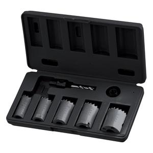 Juego de Brocas de Corona Fervi de 38 mm, Acero de Alta Velocidad, Métrico, Kit de 5 Piezas con Estuche - Product Image 1