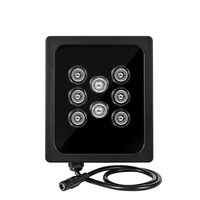 Iluminador IR de 30-100m, Iluminador Infrarrojo LED Láser de 850nm, Resistente al Agua IP66, 12V, Visión Nocturna, Cámara CCTV