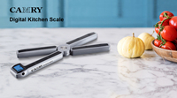 Balance de cuisine pliable en acier inoxydable 5 kg/11 lb, lauréate du prix RedDot Design, balance de cuisson et de pâtisserie, appareil de pesage