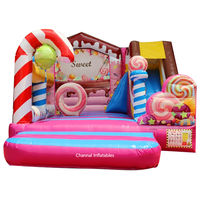 Gonflable Bonbons Bonbons Combo Escalade Triangle Jouets D'été 2025 Enfants Château Rebondissant Jouets De Plein Air Structures Videurs pour la Fête