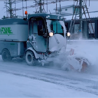 Balayeuse de voirie compacte autopropulsée entièrement électrique à haute efficacité, nouvelle, personnalisable, camion de nettoyage routier 1500L