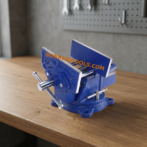 Étau d'établi SUNTOOLS/STIPL en fer bleu 150 mm à serrage rapide pour formes irrégulières, outils et équipements de bijouterie - Product Image 2