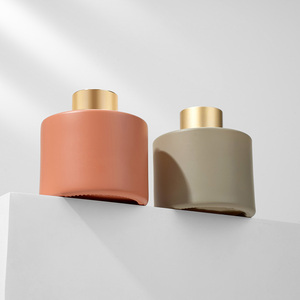 Tùy chỉnh sang trọng 120ml vòng màu xanh sậy khuếch tán chai thủy tinh với Hộp bao bì - Product Image 1