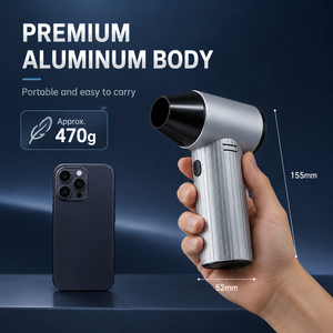 Souffleur d'air turbo portable, souffleur de poussière électrique à main, ventilateur turbo à vitesse réglable, nettoyeur de poussière pour l'électronique, utilisation en extérieur - Product Image 2