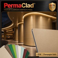 Panel Compuesto de Aluminio de Alta Resistencia de 4 mm, Resistente a la Intemperie, Tablero ACP ACM para Toldo de Gasolinera y Fachada Exterior