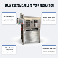 Machine de découpe de pain et de gâteaux électrique multifonctionnelle ultrasonique personnalisable Wanli avec boîte de vitesses et composants de découpe légers