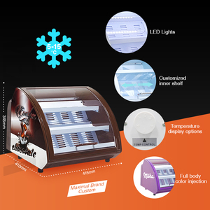 Meisda Sc15 15L Mini Showcase Máy Làm Lạnh Bảng Top Nhỏ Hiển Thị Đồ Uống Sô Cô La Mát - Product Image 3