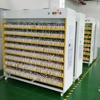 Équipement de test d'usure des batteries externes 192/384CH, conception multi-couches double face, personnalisable pour le test de burn-in des batteries mobiles