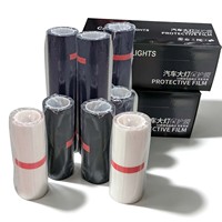 Film de protection photochromique pour phares de voiture TPU 30cm*15m, transparent, fumé noir, transparent violet, vente chaude