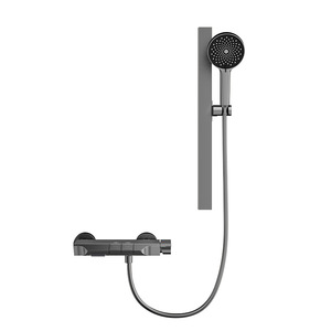 Customized Shower Set YM-3019dz Wall Mounted Gray Pressure Boosting Shower Head For Hotels And Apartments - Product Image 1
