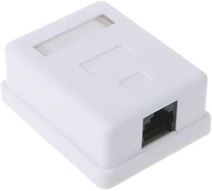 Bề mặt được gắn mạng RJ45 Mạng UTP 2 cổng Hộp nối không thấm nước Cáp máy tính để bàn mở rộng bề mặt gắn kết hộp