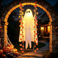 Meilleures ventes d'artisanat en bois, feuilles de citrouille 3D, décoration murale pour Halloween, pour la maison, le restaurant