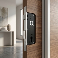 Corps de serrure de porte résidentielle avec finition anti-corrosion